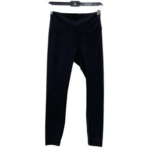 Lululemon Women's Black Wunder Under High Rise 25" Luxtreme Tights Size 6